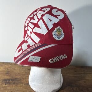 New VTG 90s MEX Chivas Club Deportivo Guadalajara Sportswear Adjustable Hat Cap